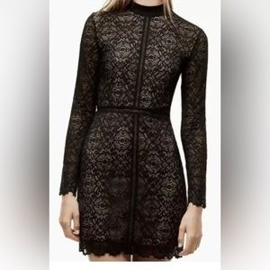 Wilfred Aritzia Janvry Black Lace Dress - Size 6